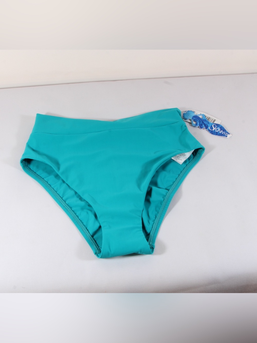 Skinny Dippers Teal High-Waisted Honeybuns Bikini Bottom Size S NWT